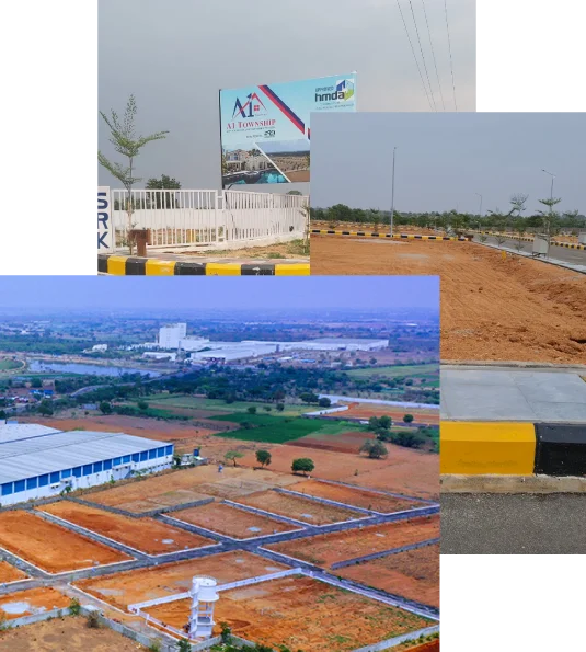 Aerial view of Qutub valley - A1 Township plots.