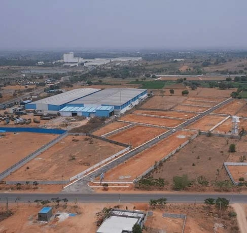 Green county open plots view