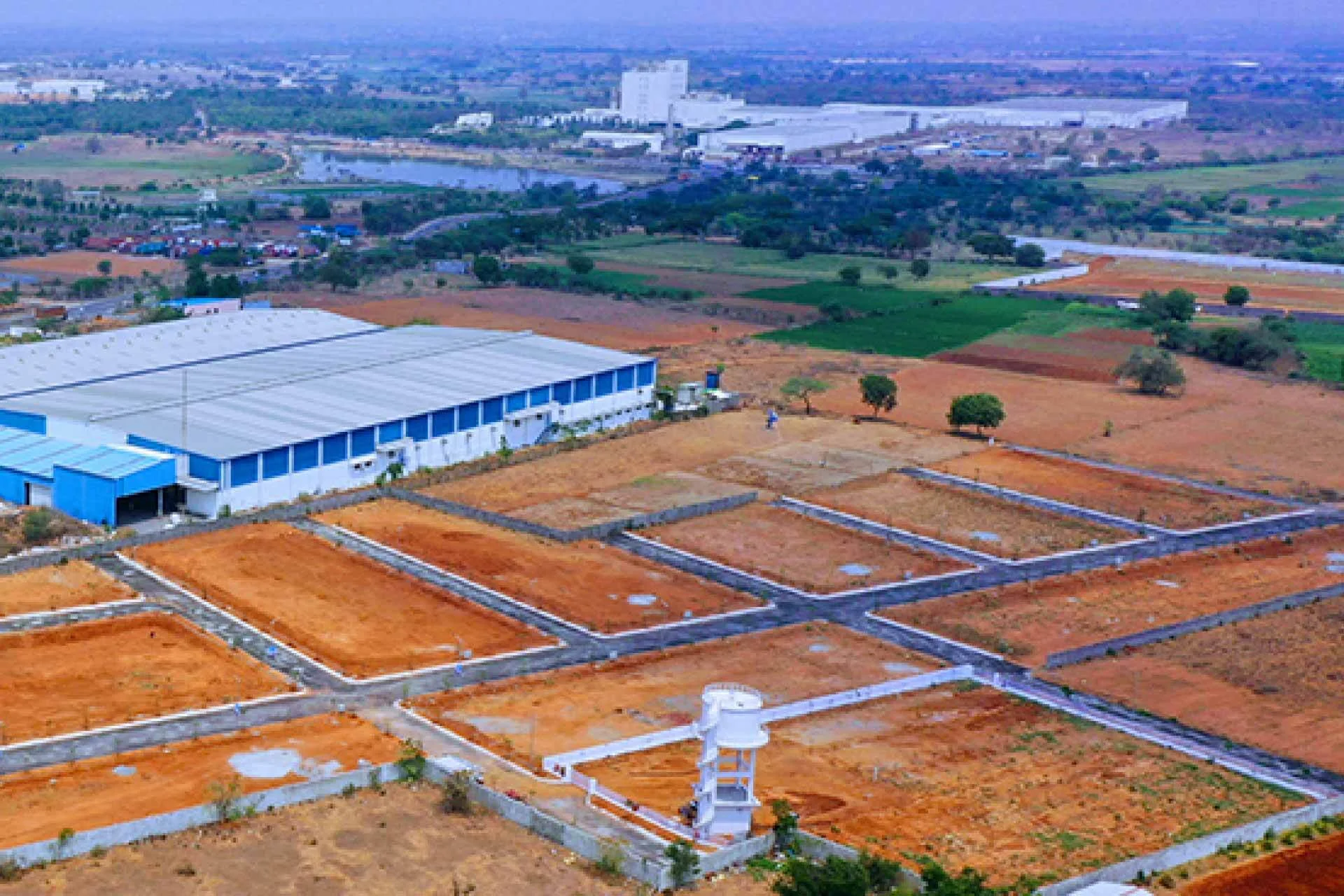 Image of the plot along with the water tank Qutub valley.