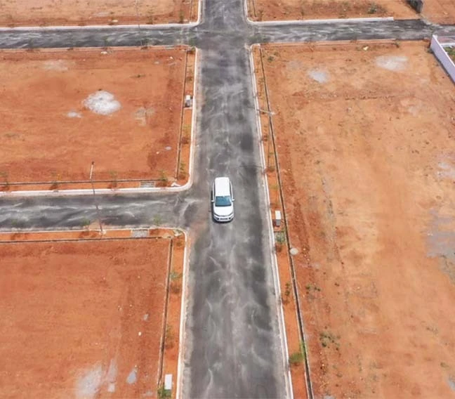 aerial view of qutub valley project
